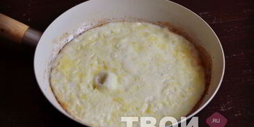 омлет с грибами