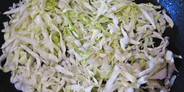 омлет с капустой