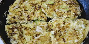 омлет с капустой