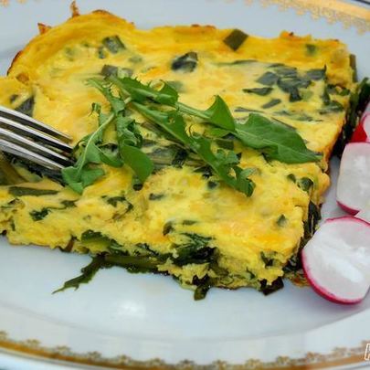 Омлет с одуванчиками