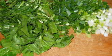 омлет с одуванчиками