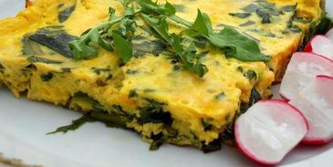 омлет с одуванчиками