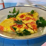 Рецепт Омлета с помидорами в духовке