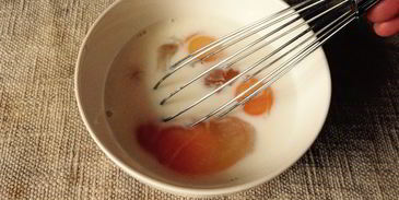 омлет с сыром и рукколой