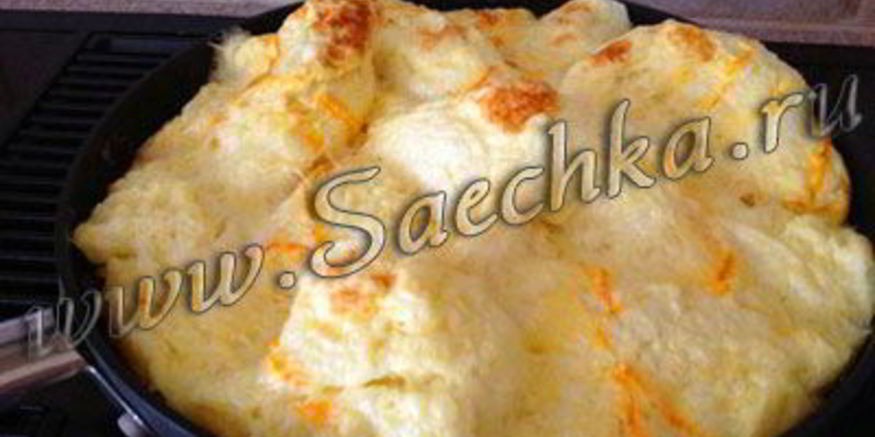 Рецепт омлета с сыром