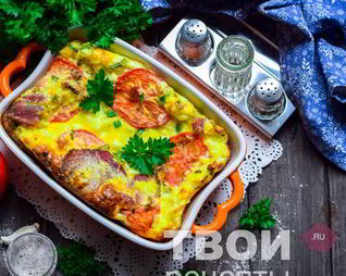 Омлет с творогом