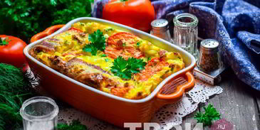 омлет с творогом