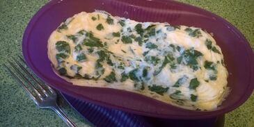 омлет с ветчиной и сыром в форме браво-дилайт