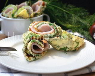 Омлет с зеленью
