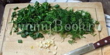 омлет с зеленью