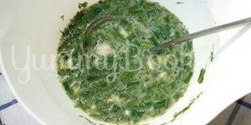 омлет с зеленью