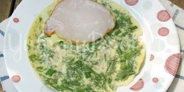 омлет с зеленью