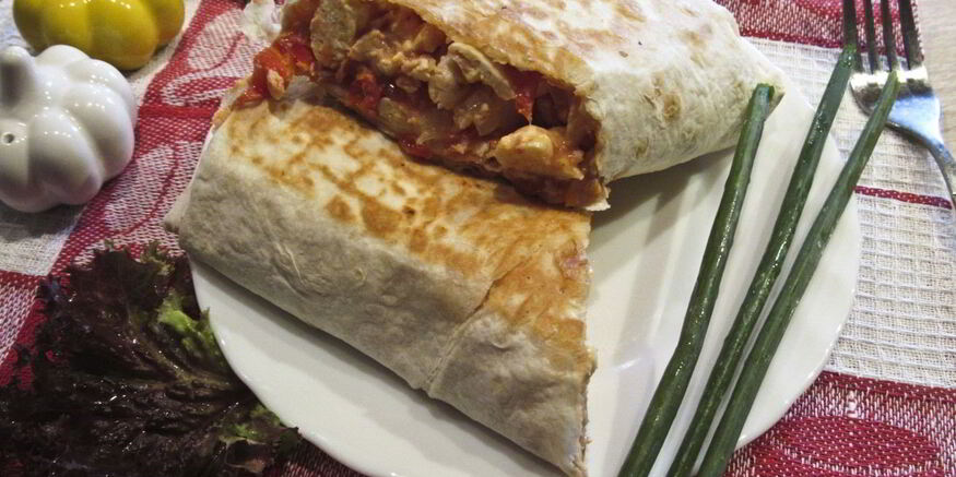 Рецепт омлета в лаваше