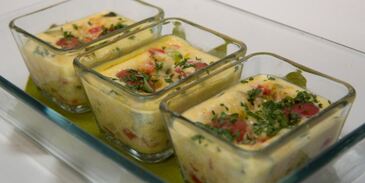 паровая фриттата с овощами