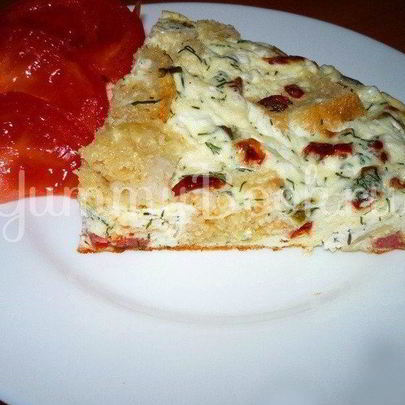 Сытный омлет из мультиварки