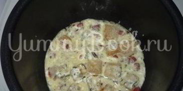 сытный омлет из мультиварки