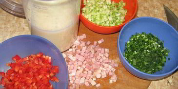 трехслойный омлет