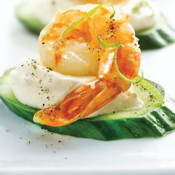 Закуски с креветками