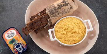 нежный паштет из печени трески