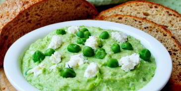 нежный паштет из зеленого горошка