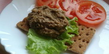 паштет из чечевицы с кешью и черносливом