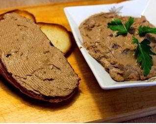 Паштет из куриной печени с грибами