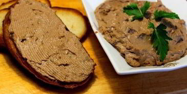 паштет из куриной печени с грибами
