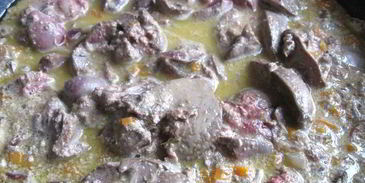 паштет из куриной печени в ежевичном желе