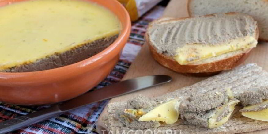 Рецепт паштета из печени с вермутом и апельсином