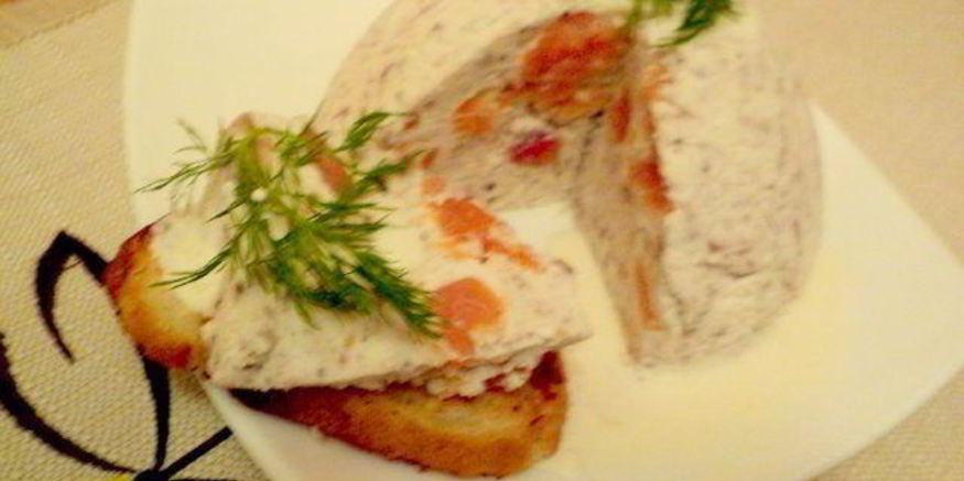 Рецепт паштета из слабосоленой семги под соусом