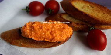 паштет из сыра и томатов