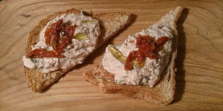 Рецепт паштета из тунца и творожного сыра