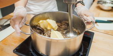 паштет куриный на гренках