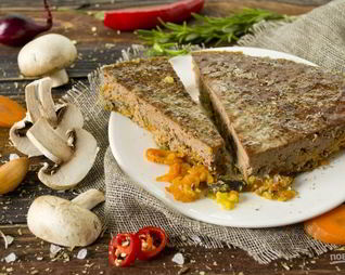 Паштет запеченный из говяжьей печени