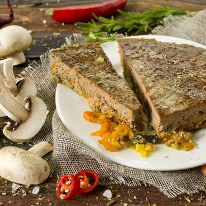 Паштет запеченный из говяжьей печени