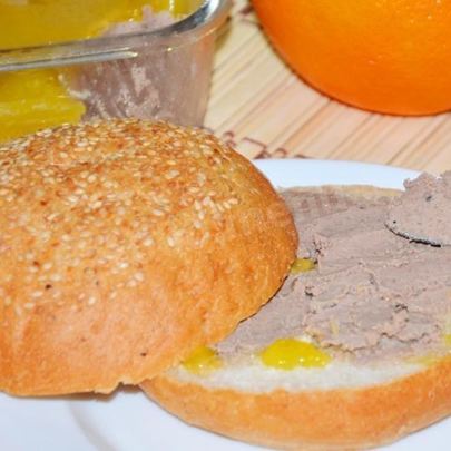 Печеночный паштет под апельсиновым желе