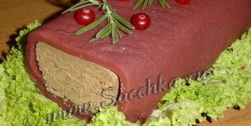 печеночный паштет в клюквенном соусе