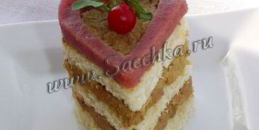 печеночный паштет в клюквенном соусе