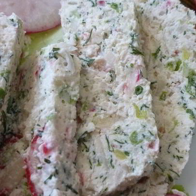 Творожный паштет с редисом