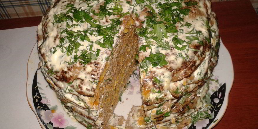 Рецепт печеночного торта из говяжьей печени