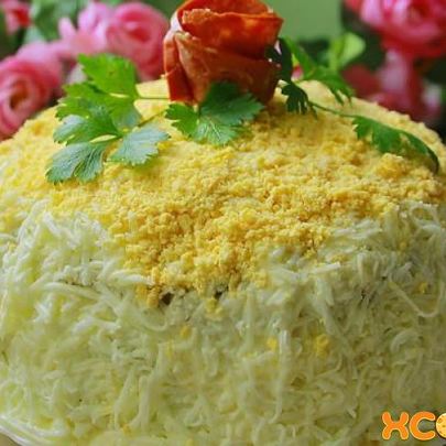 Печеночный торт из свиной печени