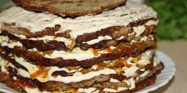 печеночный торт из свиной печени