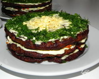 Печеночный тортик