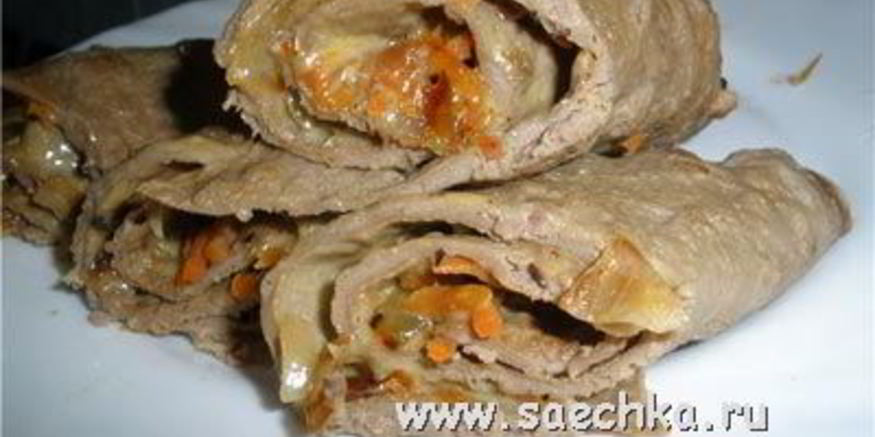 Рецепт печеночных рулетиков