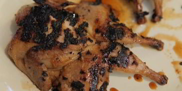 перепелки, маринованные в мисо-соусе