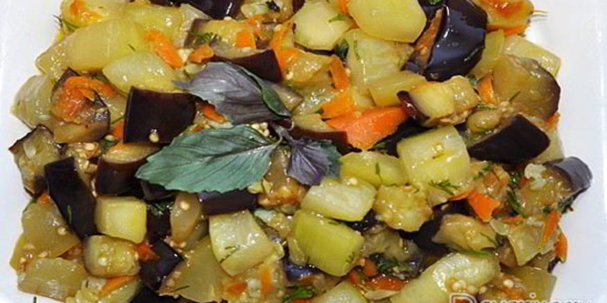 Рецепт пикантной закуски из овощей
