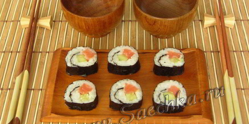 Рецепт домашних суш