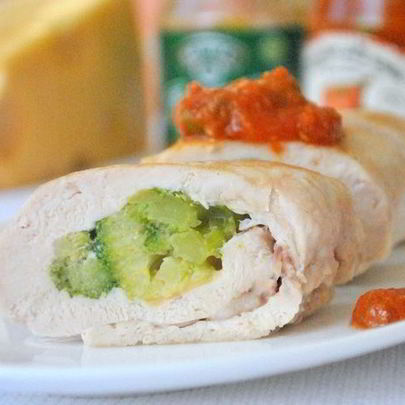 Куриные роллы с брокколи и сыром