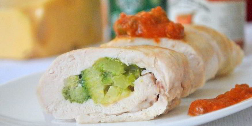 Рецепт куриных роллов с брокколи и сыром