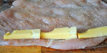 куриные роллы с брокколи и сыром